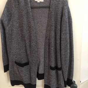 COPY - LOFT black and white cardigan
